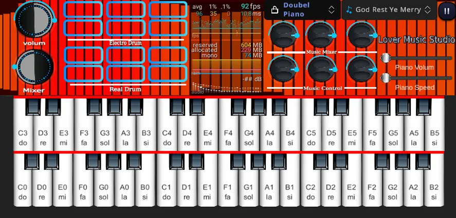 Org Piano:Real Piano Keyboard — скриншот 5