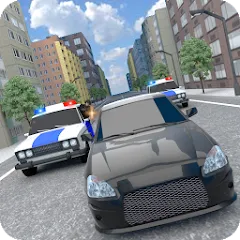 Police Car Chase MOD на телефон — Много денег