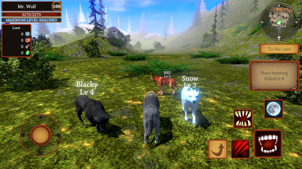 Wolf Simulator - Animal Games — скриншот 5