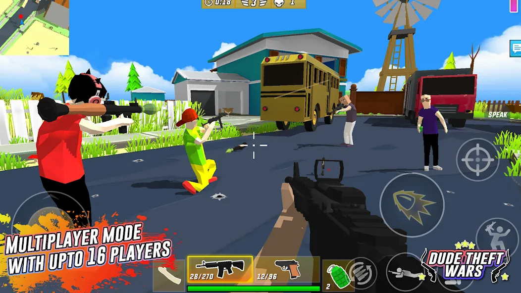 Dude Theft Wars Shooting Games — скриншот 2