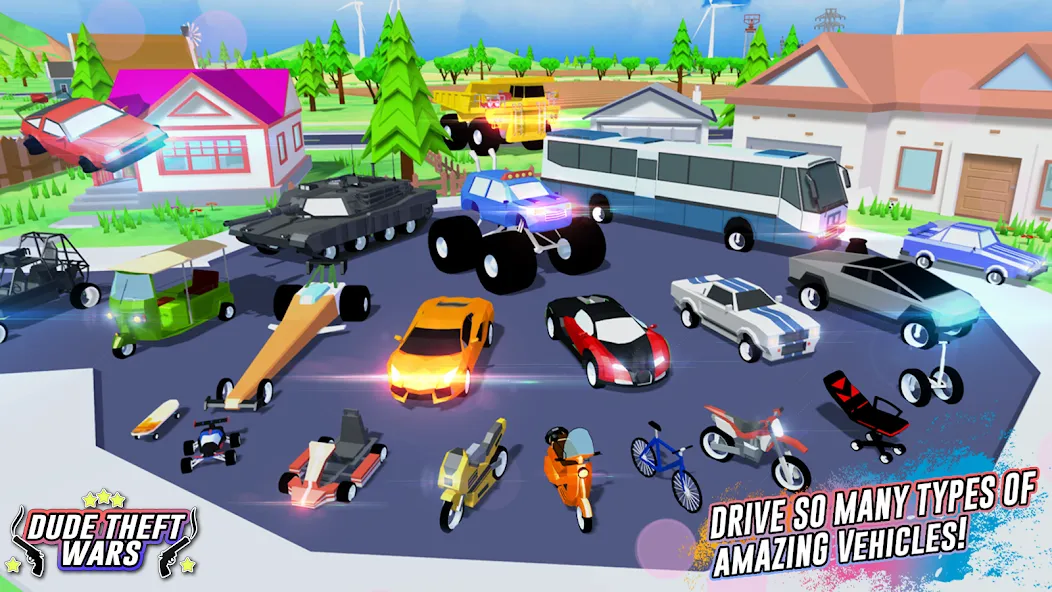 Dude Theft Wars Shooting Games — скриншот 3