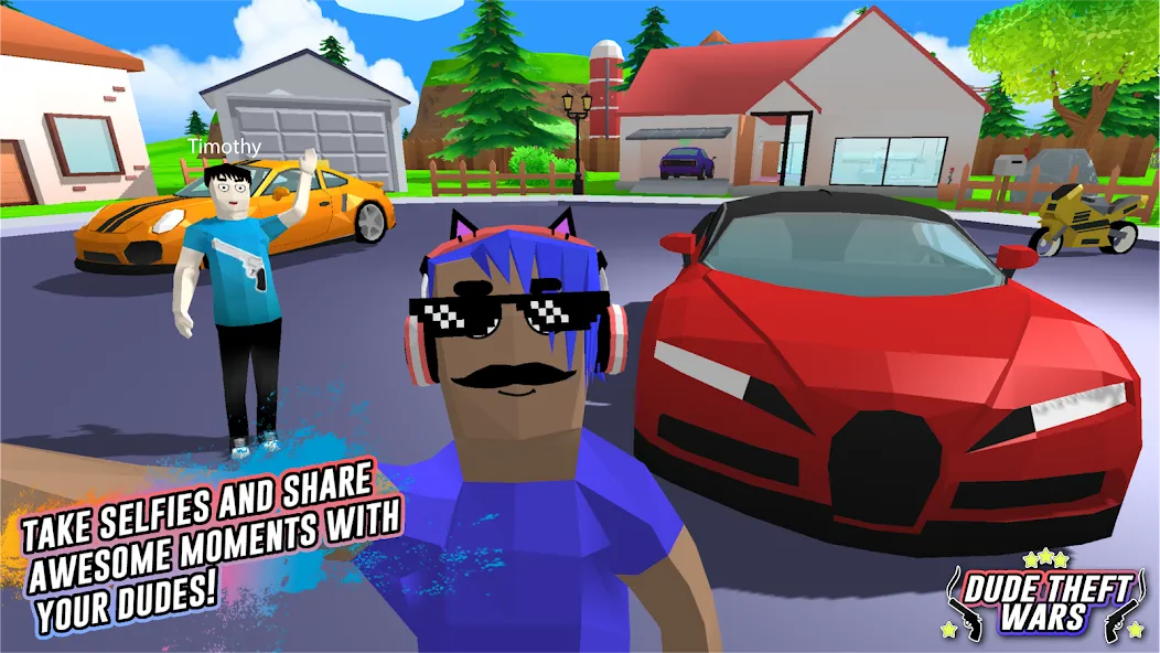 Dude Theft Wars Shooting Games — скриншот 4