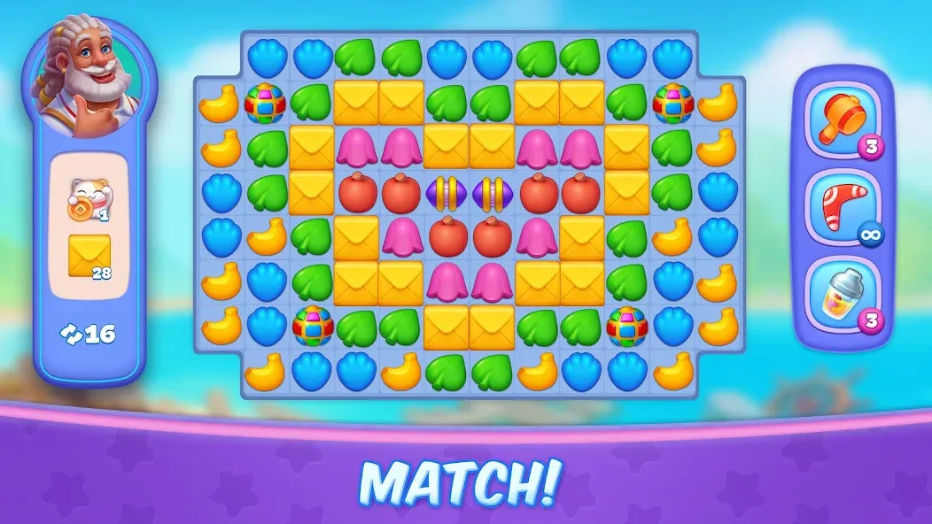 Tropicmania: Match-3 adventure — скриншот 3