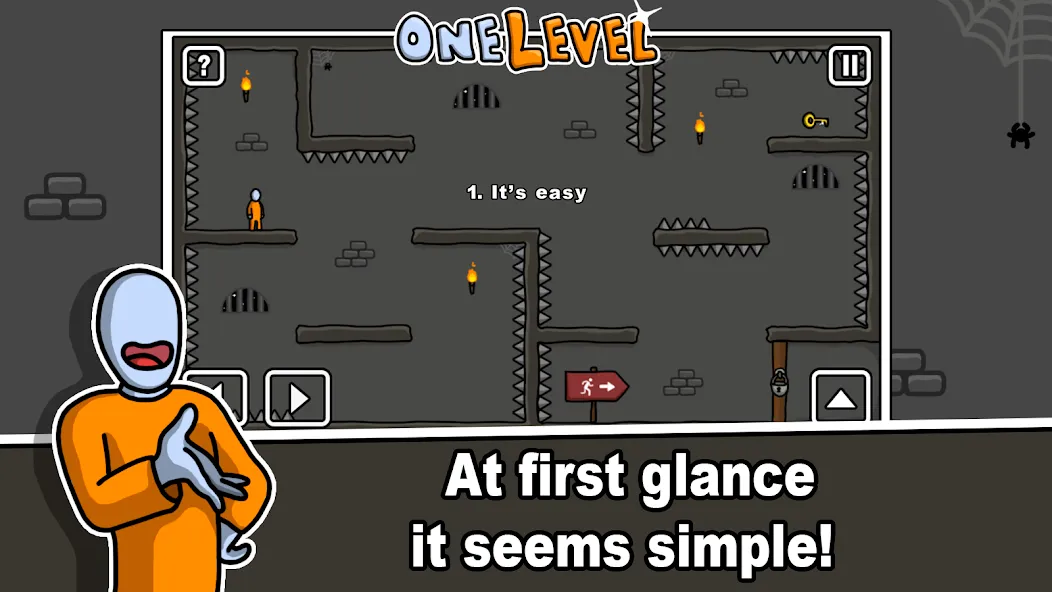 One Level: Stickman Jailbreak — скриншот 1