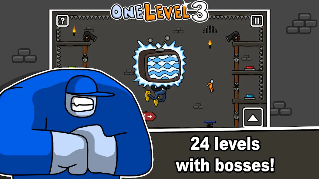 One Level 3 Stickman Jailbreak — скриншот 3 One Level 3 Stickman Jailbreak — скриншот 3