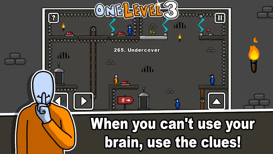 One Level 3 Stickman Jailbreak — скриншот 5