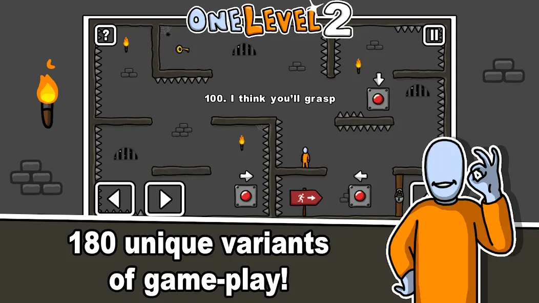 One Level 2 Stickman Jailbreak — скриншот 2
