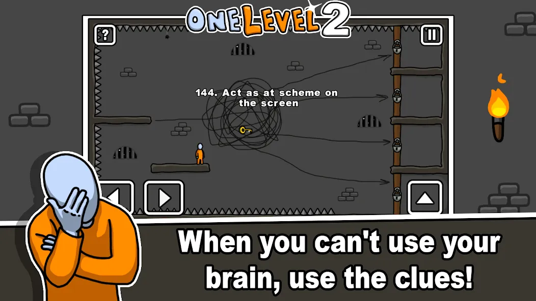 One Level 2 Stickman Jailbreak — скриншот 5