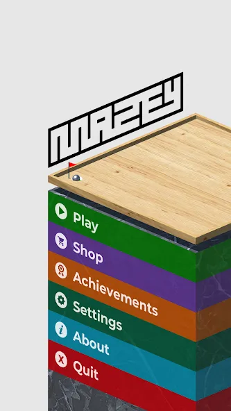 Mazey - Wooden Tilt Maze Game — скриншот 1 Mazey - Wooden Tilt Maze Game — скриншот 1