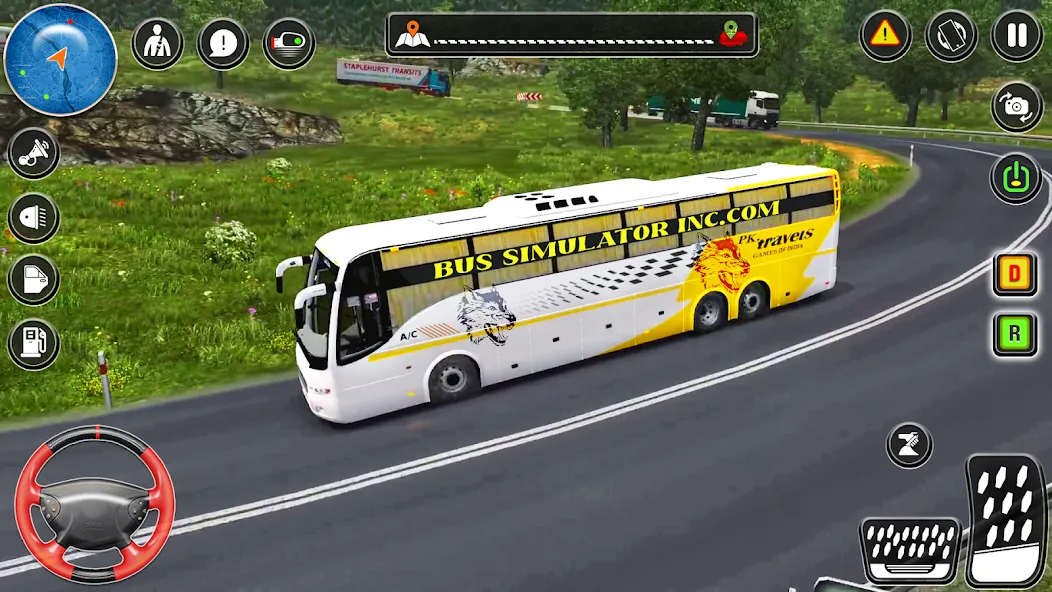 City Coach Bus City Bus Games — скриншот 4