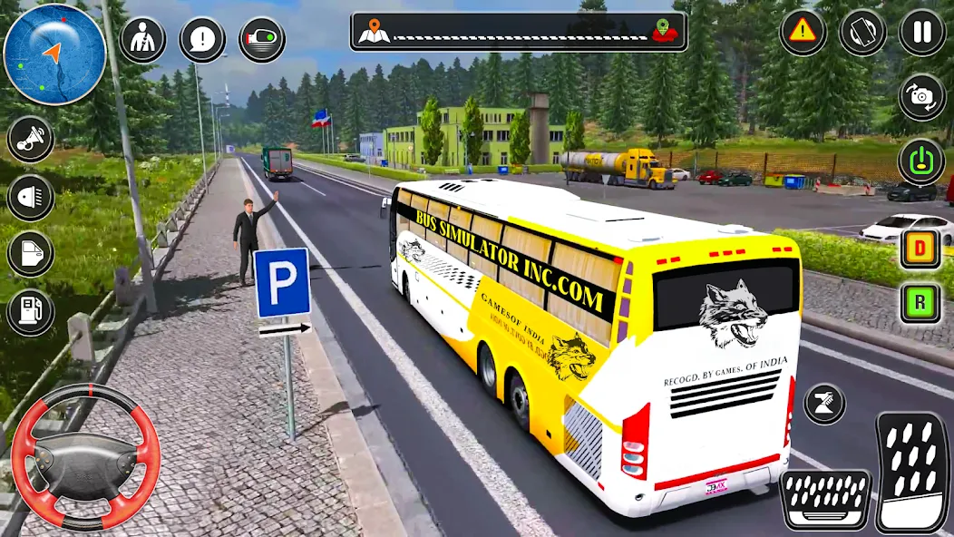 City Coach Bus City Bus Games — скриншот 5