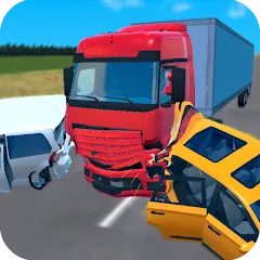 Скачать Truck Crash Simulator Accident — MOD на Андроид — Много денег