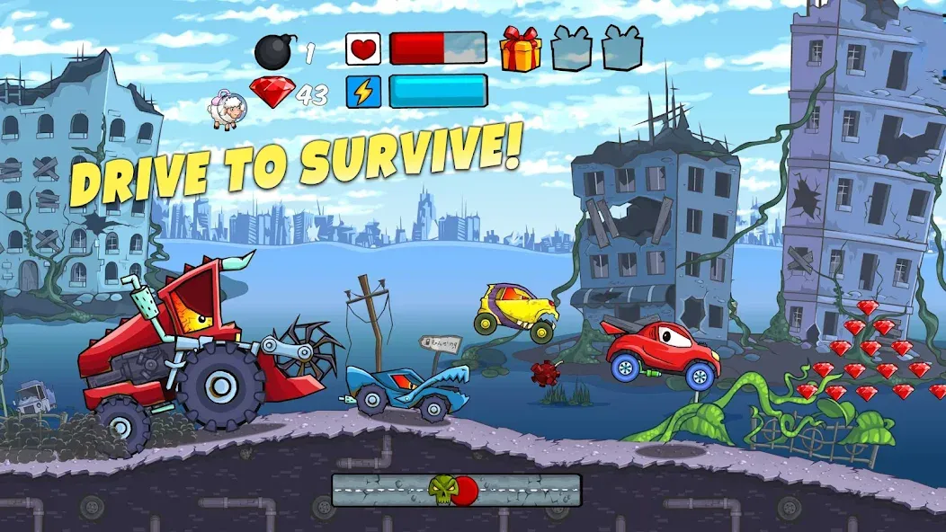 Car Eats Car - Apocalypse Race — скриншот 1
