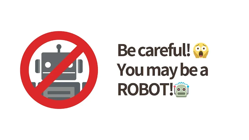 No Robots Allowed - Crazy Quiz — скриншот 1