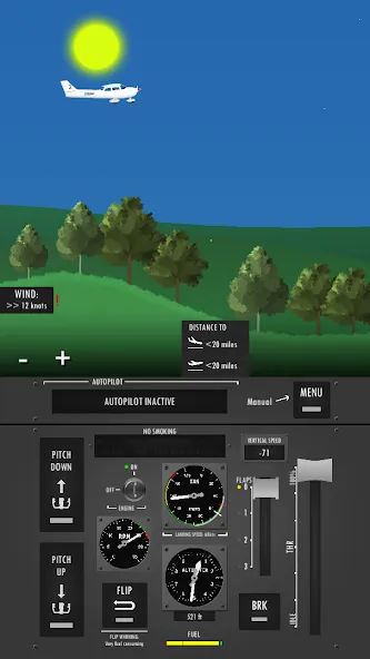Flight Simulator 2d - sandbox — скриншот 2
