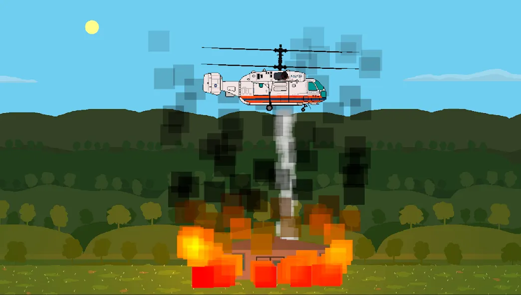 Pixel Helicopter Simulator — скриншот 2