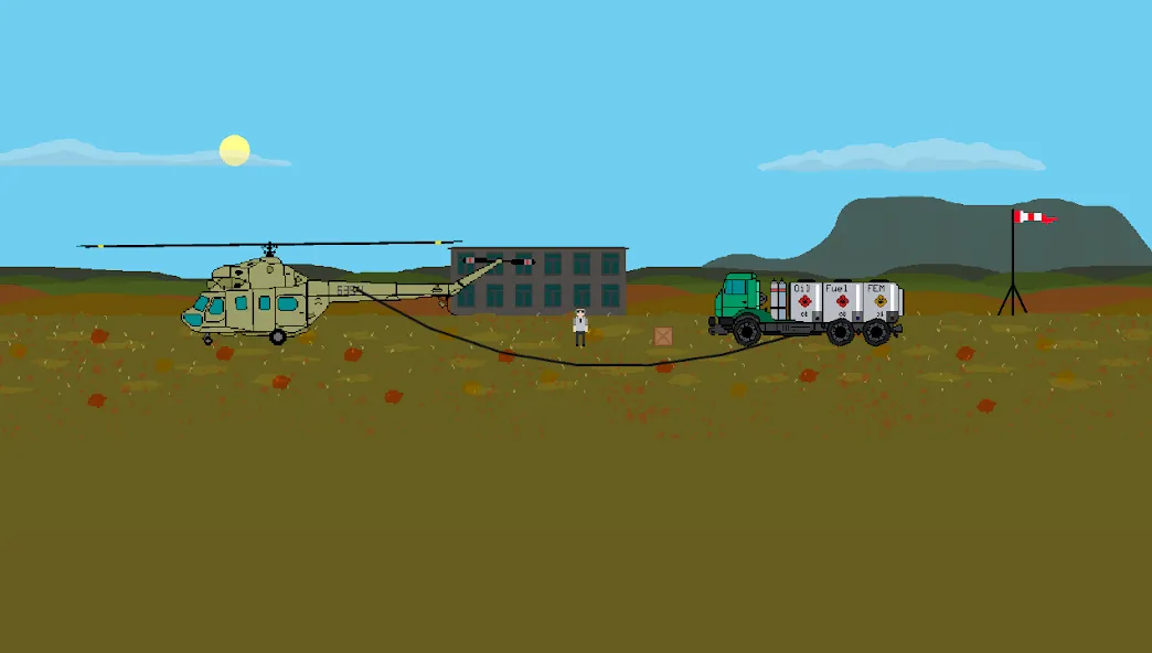 Pixel Helicopter Simulator — скриншот 3