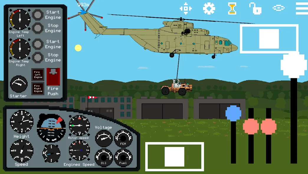 Pixel Helicopter Simulator — скриншот 4