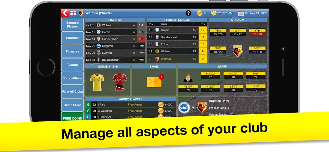 Soccer Tycoon: Football Game — скриншот 1