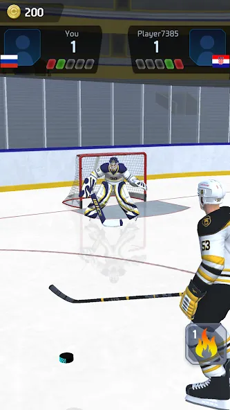Hockey Game Stars 3D — скриншот 1