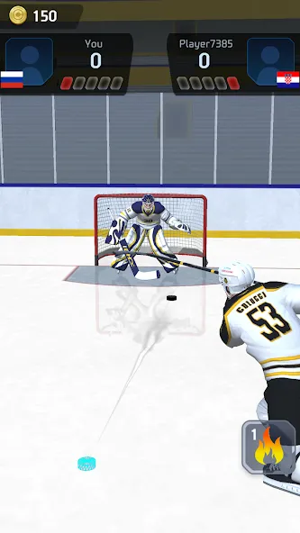 Hockey Game Stars 3D — скриншот 2
