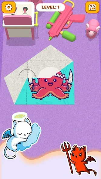 Paper Fold: Paper Puzzle 3D — скриншот 2