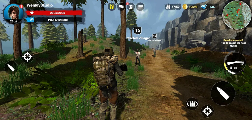 Horror Forest 3 open-world RPG — скриншот 1