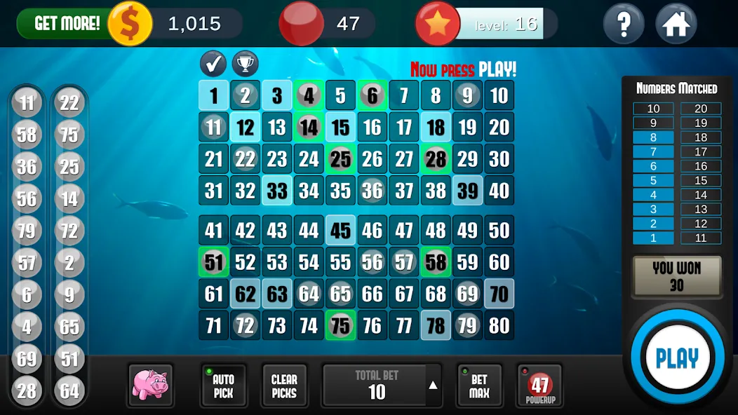 A Keno Game — скриншот 1