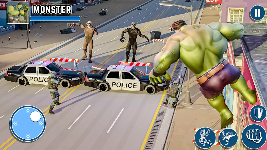 Black Monster Hero City Battle — скриншот 1