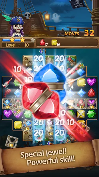 Jewels Ghost Ship: jewel games — скриншот 1
