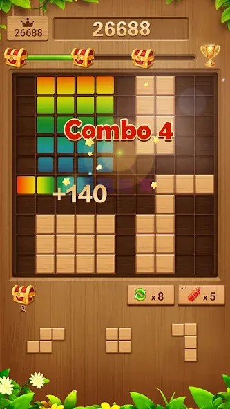 Wood Block Puzzle Addictive — скриншот 3