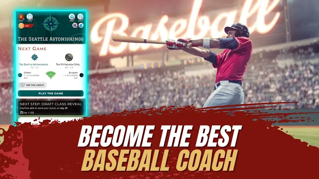 Astonishing Baseball Manager — скриншот 1 Astonishing Baseball Manager — скриншот 1