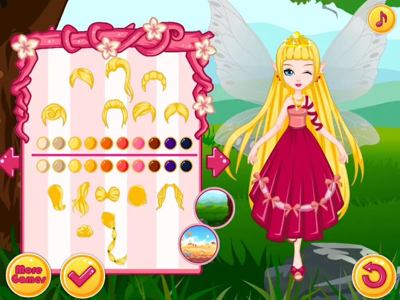 Fairy Dress Up - Girls Games — скриншот 1