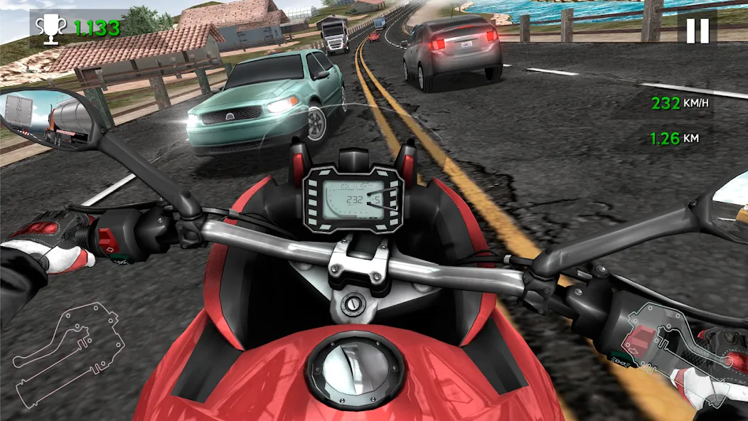 Moto Rider In Traffic — скриншот 5