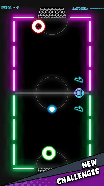 Air Hockey Glow HD Ultimate 2D — скриншот 1