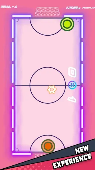 Air Hockey Glow HD Ultimate 2D — скриншот 2