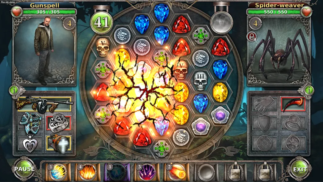 Gunspell - Match 3 Puzzle RPG — скриншот 5