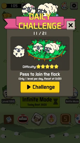 Sheep N Sheep: Daily Challenge — скриншот 2