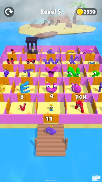 Alphabet Battle: Room Maze — скриншот 4