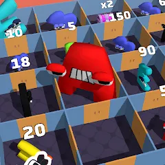 Скачать Alphabet Battle: Room Maze на Андроид — Бесмертие и много денег