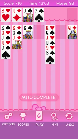 Pink Solitaire — скриншот 1
