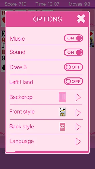 Pink Solitaire — скриншот 4