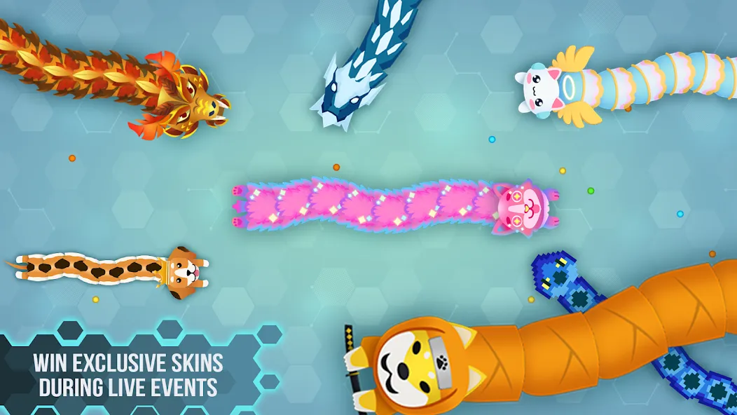 Snake.io - Fun Snake .io Games — скриншот 3 Snake.io - Fun Snake .io Games — скриншот 3