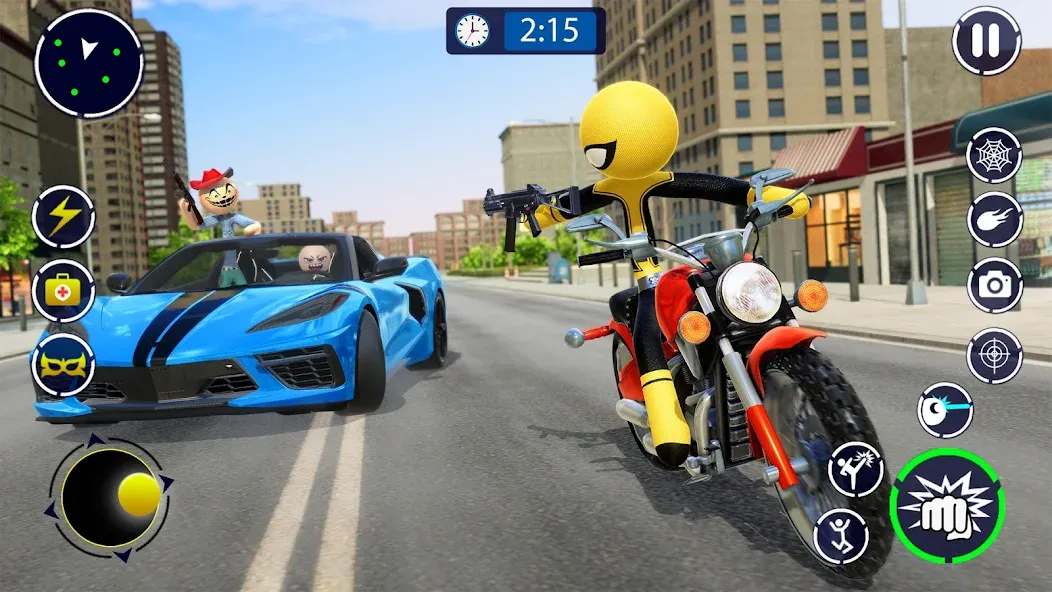 Spider Stickman Rope Hero Game — скриншот 2