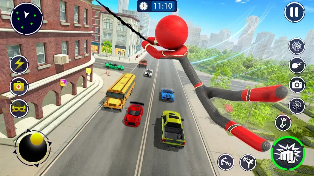 Spider Stickman Rope Hero Game — скриншот 5