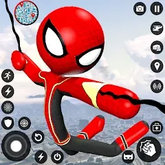 Скачать Spider Stickman Rope Hero Game MOD на телефон — Много денег и без рекламы