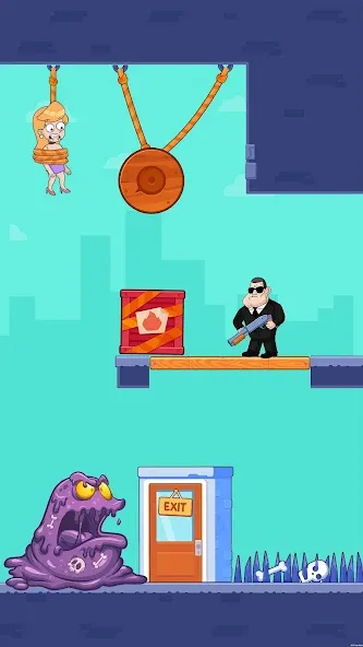 Cut Master: Fun Rope Cut Game — скриншот 3 Cut Master: Fun Rope Cut Game — скриншот 3