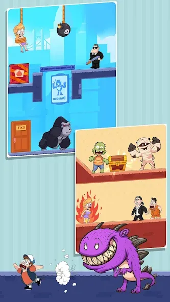 Cut Master: Fun Rope Cut Game — скриншот 4 Cut Master: Fun Rope Cut Game — скриншот 4