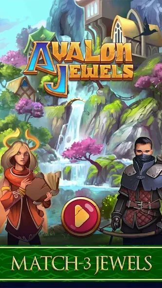 Avalon Jewels Match-3 — скриншот 1