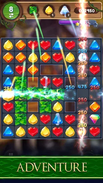 Avalon Jewels Match-3 — скриншот 2